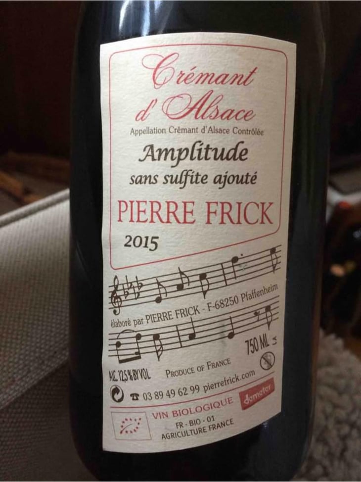 Amplitude - Domaine Pierre Frick - Jean-Pierre, Chantal et Thomas Frick 