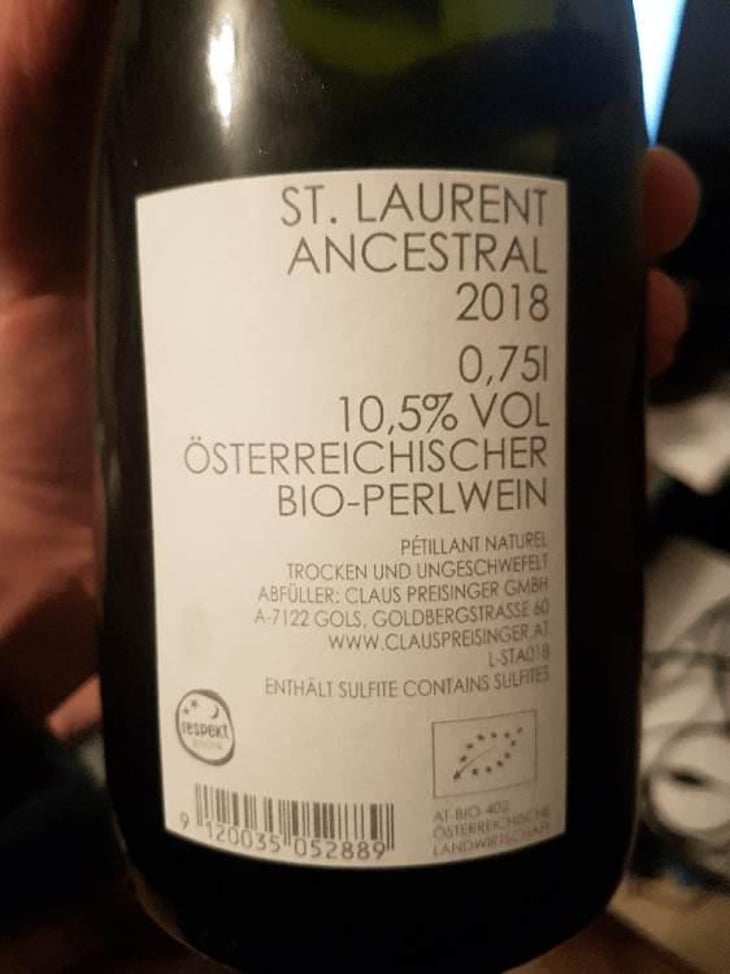 Ancestral - Weingut Claus Preisinger - Claus Preisinger 