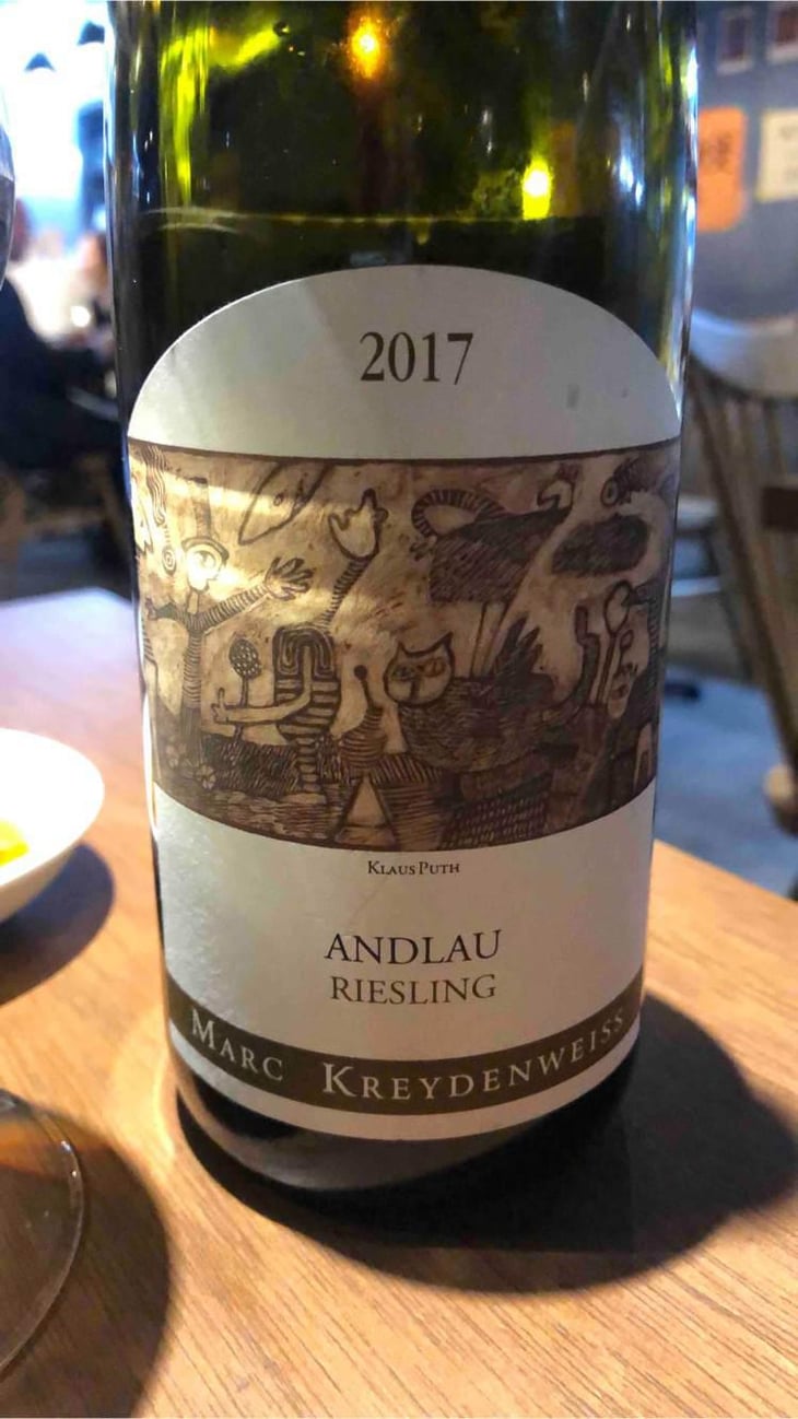 Andlau Riesling (J-Paul Checinski Label) - Marc Kreydenweiss (Andlau) - Antoine Kreydenweiss 