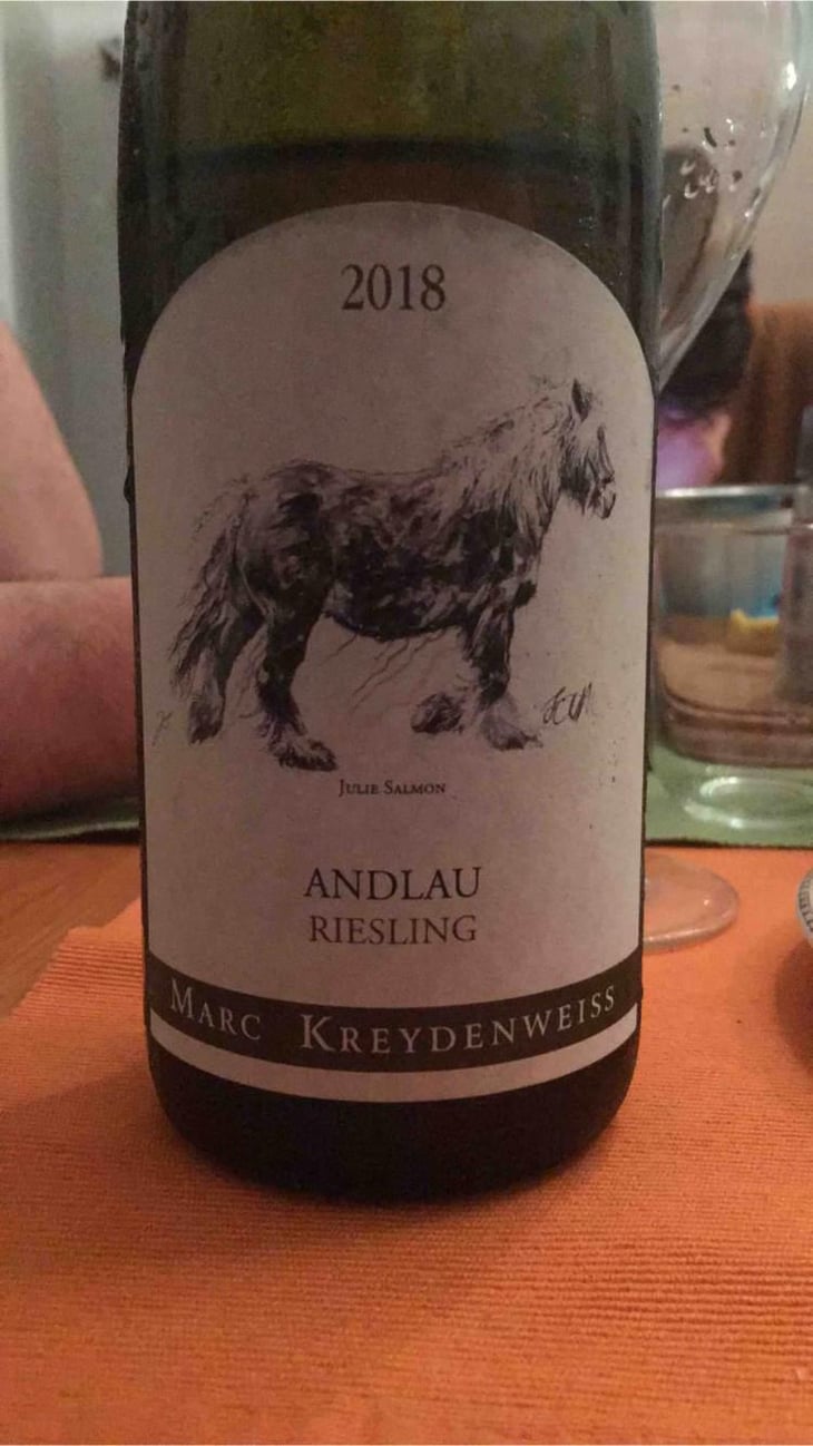 Andlau Riesling (Julie Salmon Label) - Marc Kreydenweiss (Andlau) - Antoine Kreydenweiss 