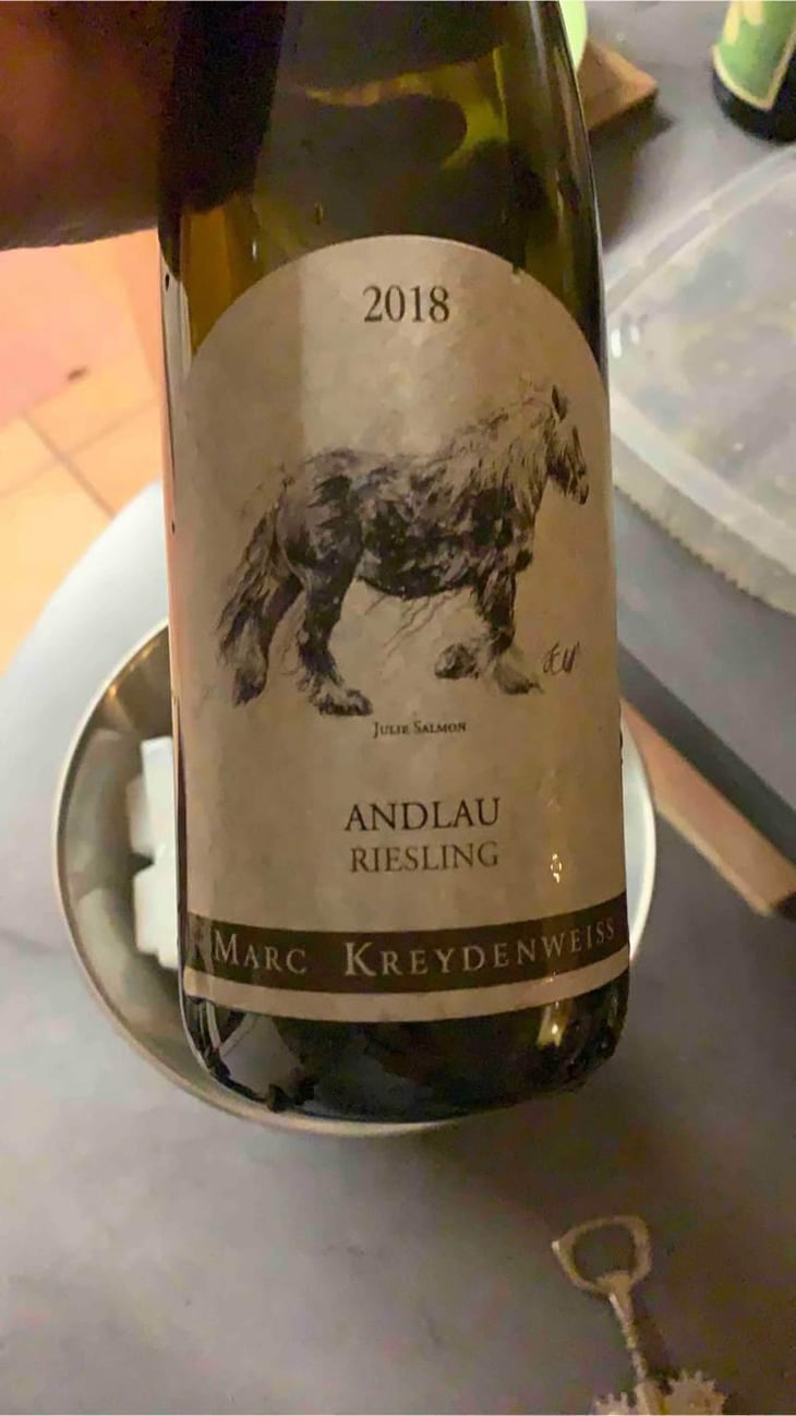 Andlau Riesling (Julie Salmon Label) - Marc Kreydenweiss (Andlau) - Antoine Kreydenweiss 