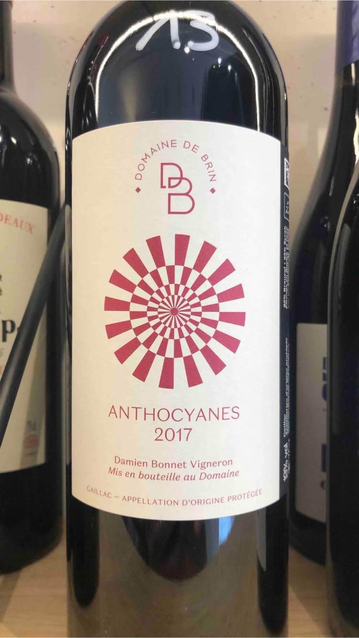 Anthocyanes - Domaine de Brin - Damien Bonnet 