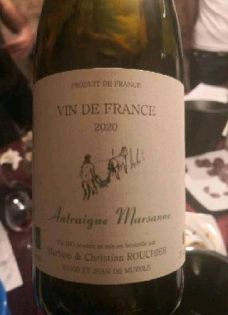 Antraigue Marsanne - Domaine Rouchier - Martine & Christian Rouchier -2020