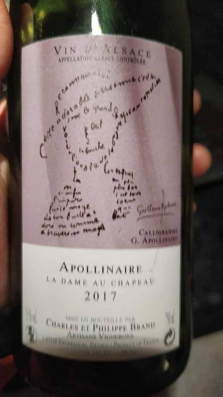 Appolinaire La Dame au Chapeau - Domaine Brand & Fils - Philippe Brand 