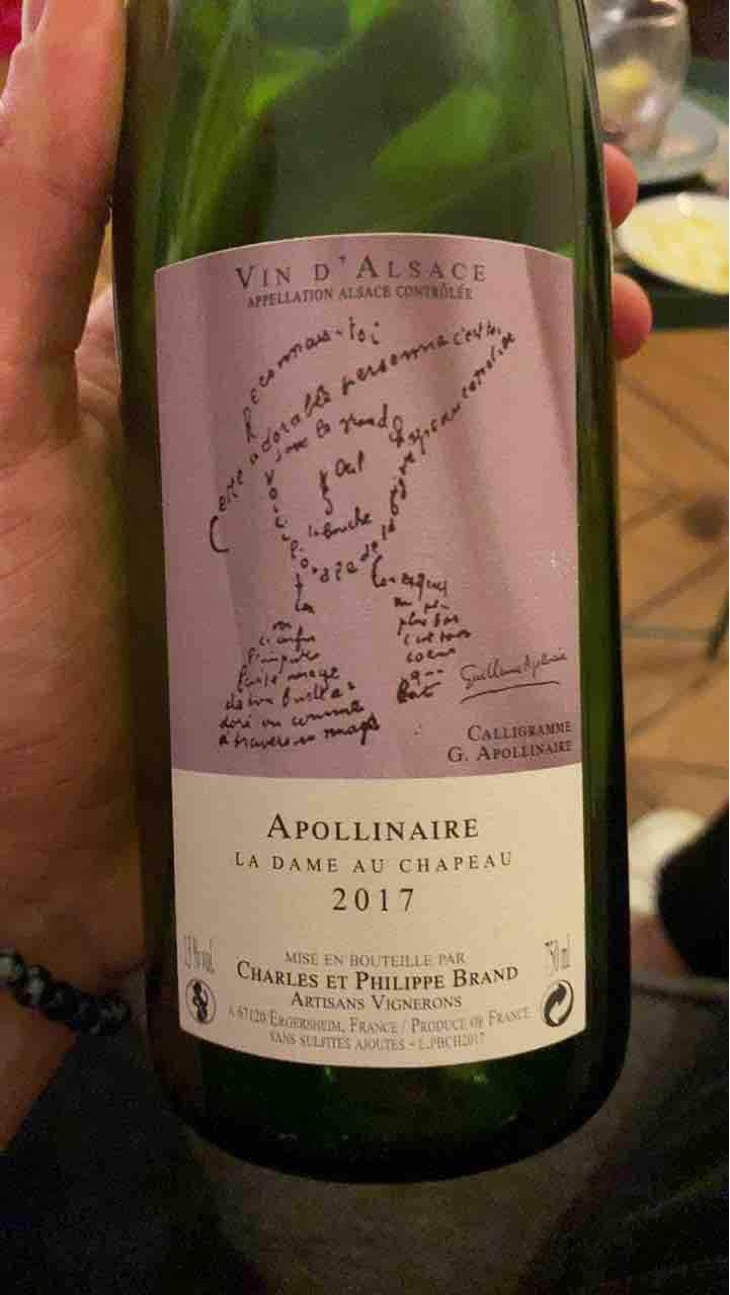 Appolinaire La Dame au Chapeau - Domaine Brand & Fils - Philippe Brand 