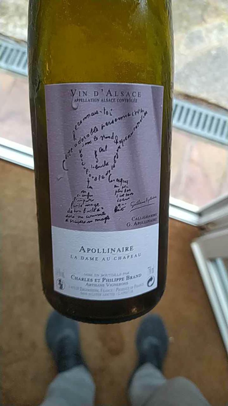 Appolinaire La Dame au Chapeau - Domaine Brand & Fils - Philippe Brand 