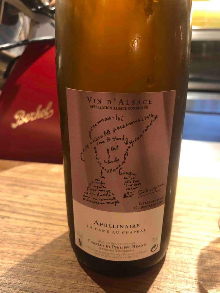 Appolinaire La Dame au Chapeau - Domaine Brand & Fils - Philippe Brand 