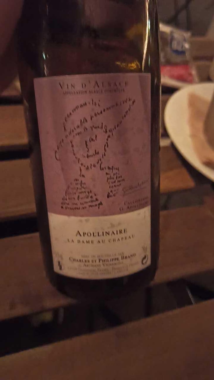 Appolinaire La Dame au Chapeau - Domaine Brand & Fils - Philippe Brand 