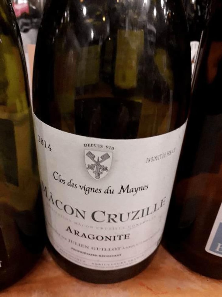 Aragonite - Clos des Vignes du Maynes - Julien Guillot 