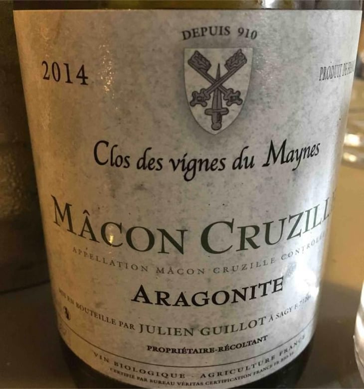 Aragonite - Clos des Vignes du Maynes - Julien Guillot 