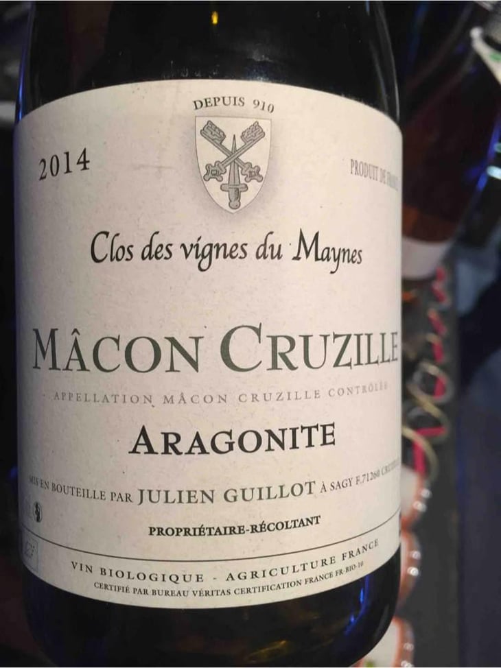 Aragonite - Clos des Vignes du Maynes - Julien Guillot 
