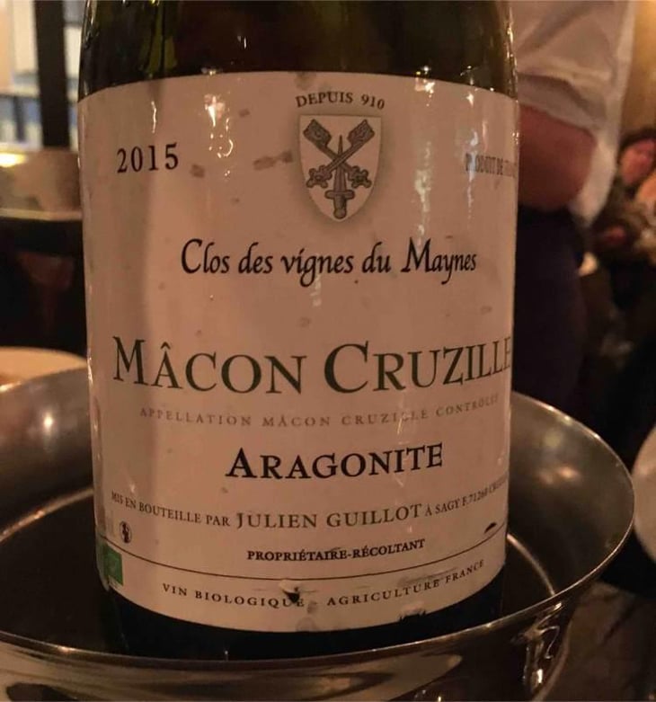 Aragonite - Clos des Vignes du Maynes - Julien Guillot 