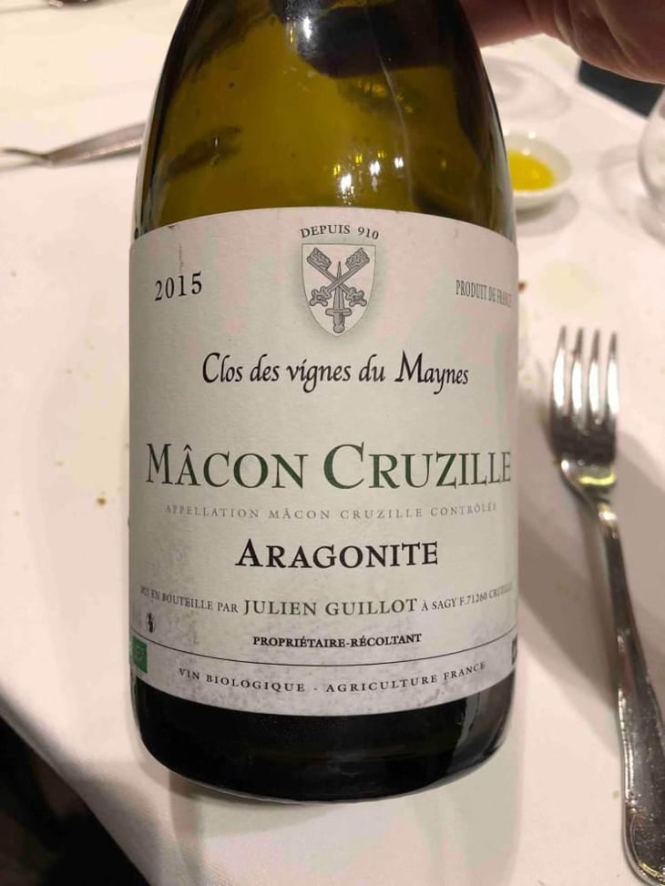Aragonite - Clos des Vignes du Maynes - Julien Guillot 