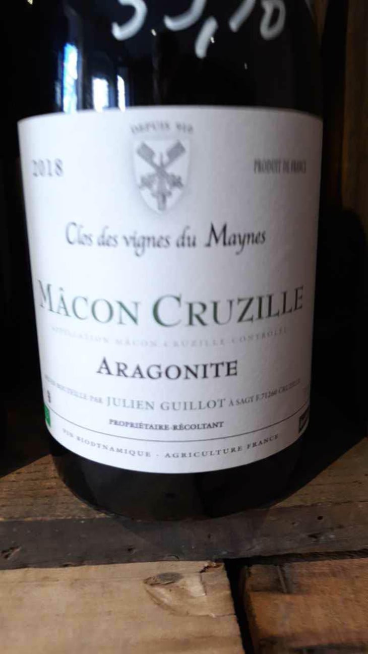Aragonite - Clos des Vignes du Maynes - Julien Guillot 