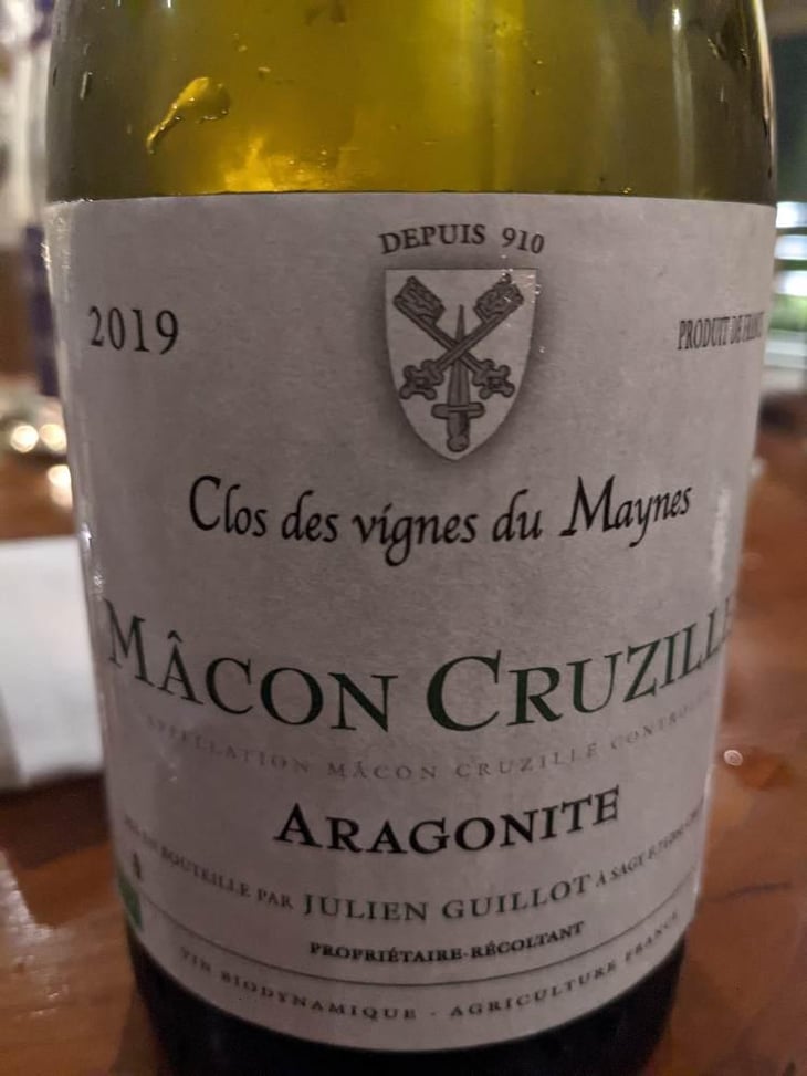 Aragonite - Clos des Vignes du Maynes - Julien Guillot 