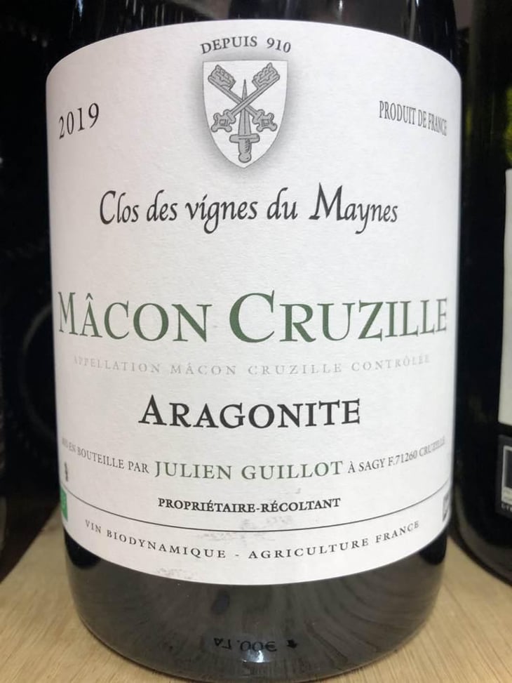 Aragonite - Clos des Vignes du Maynes - Julien Guillot 