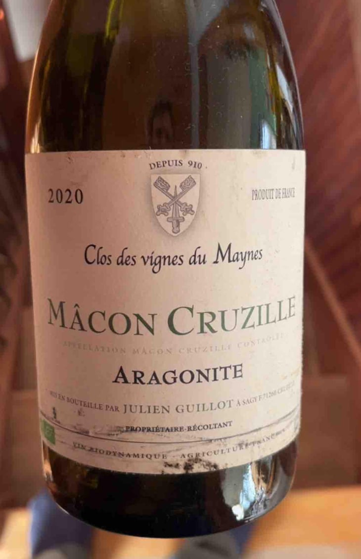 Aragonite - Clos des Vignes du Maynes - Julien Guillot 