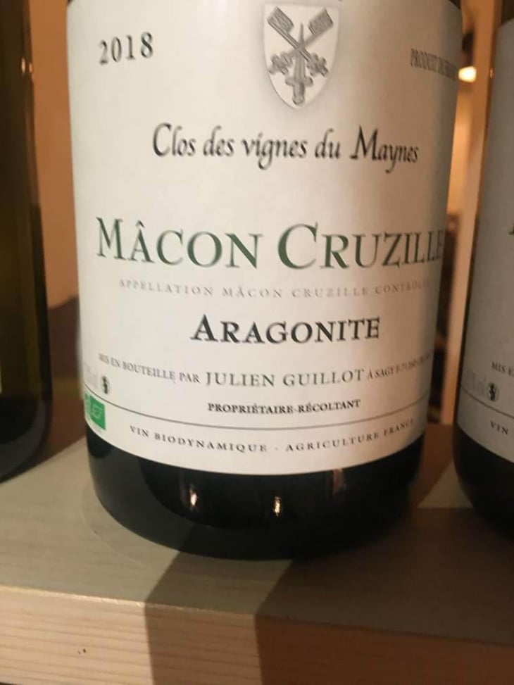Aragonite - Clos des Vignes du Maynes - Julien Guillot 