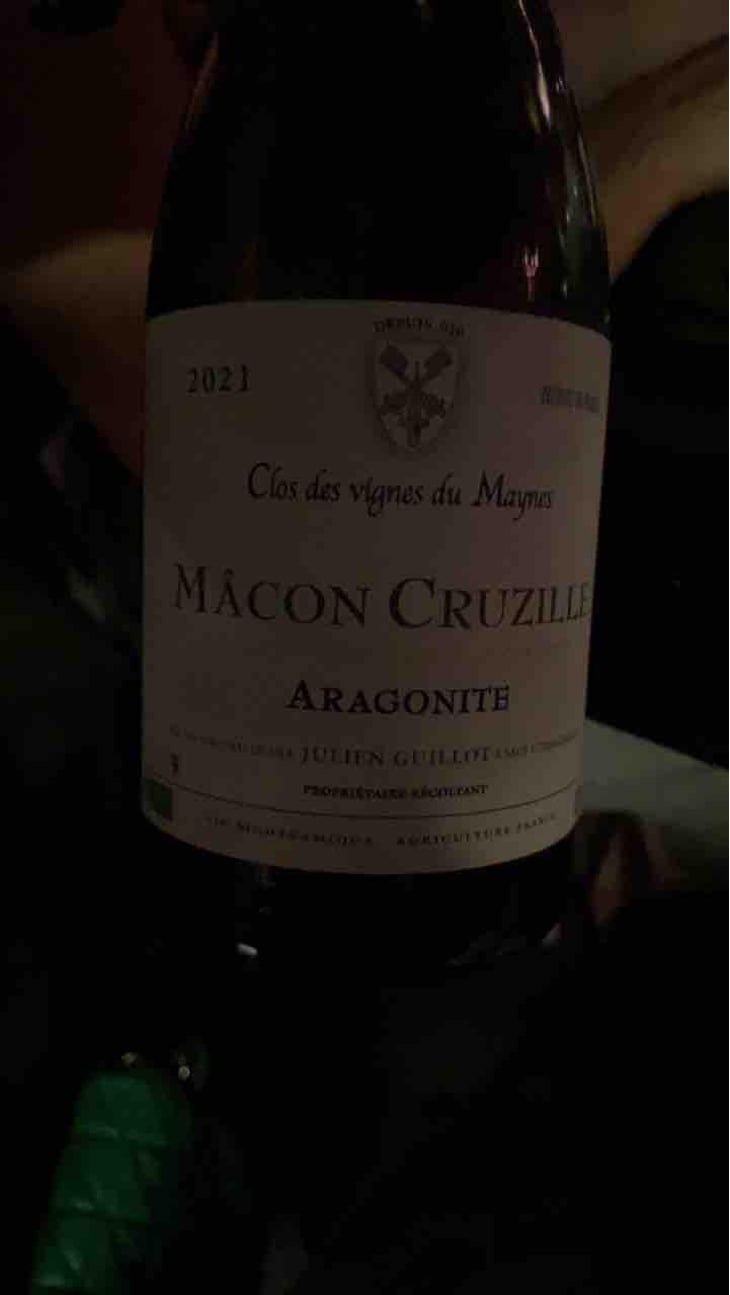 Aragonite - Clos des Vignes du Maynes - Julien Guillot 