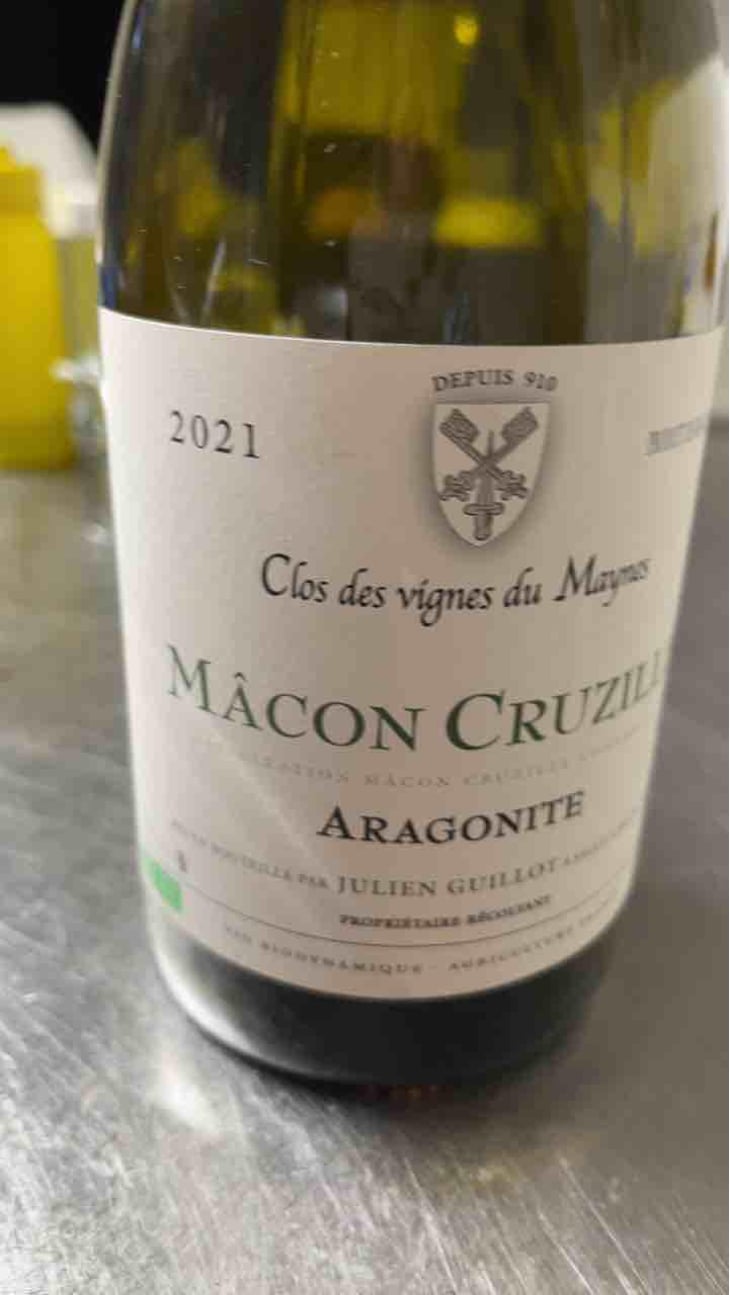 Aragonite - Clos des Vignes du Maynes - Julien Guillot 