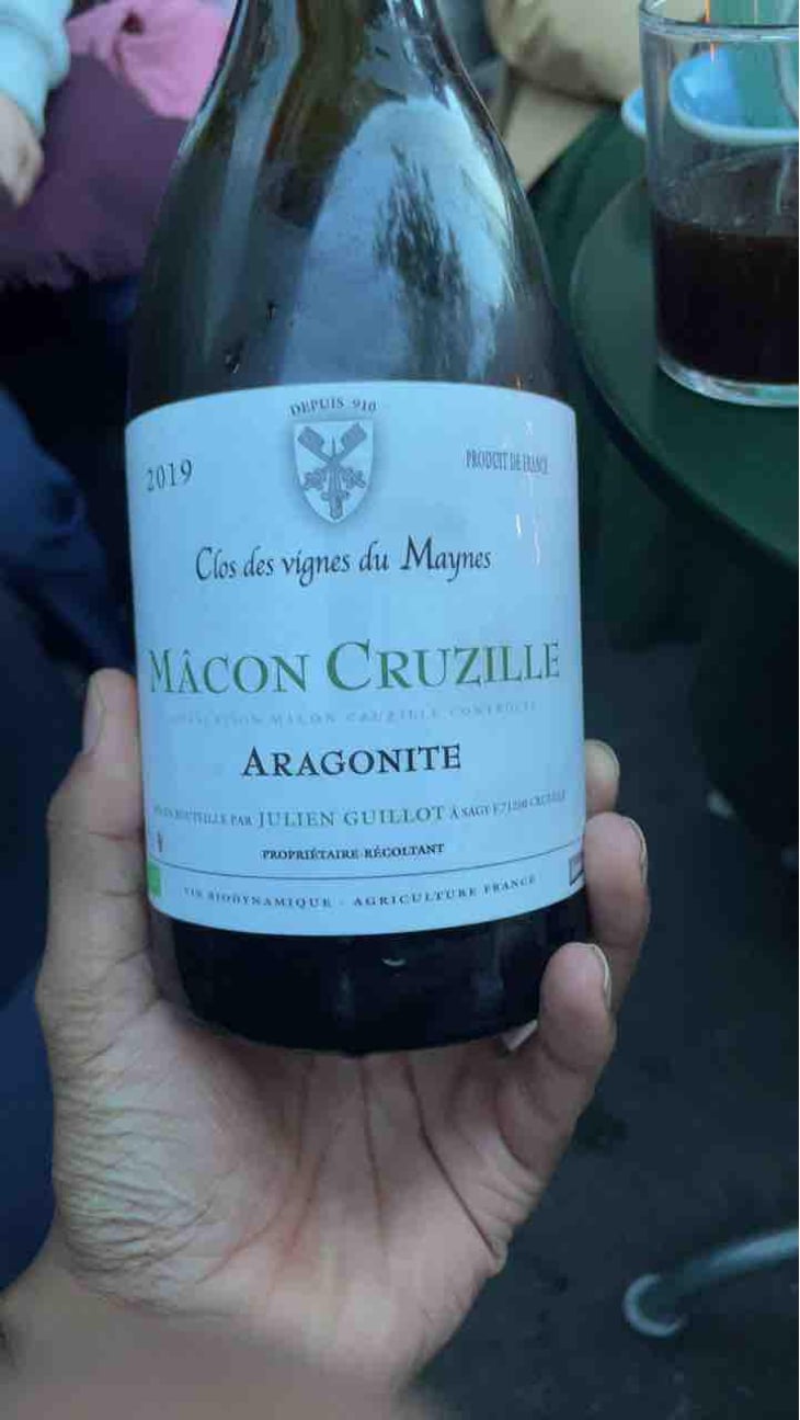 Aragonite - Clos des Vignes du Maynes - Julien Guillot 