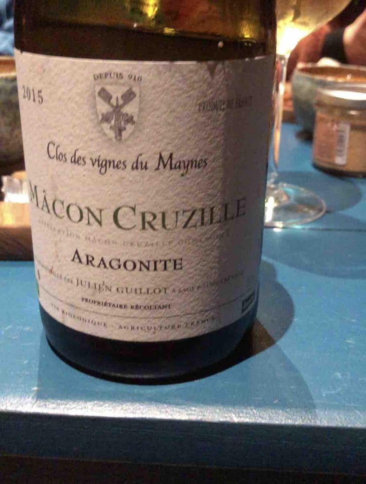 Aragonite - Clos des Vignes du Maynes - Julien Guillot 