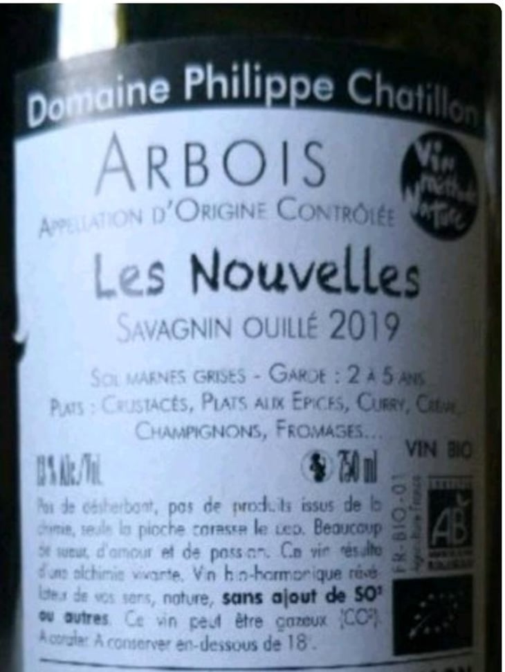 Arbois - "Les Nouvelles" - Domaine Philippe Chatillon - Philippe Chatillon 