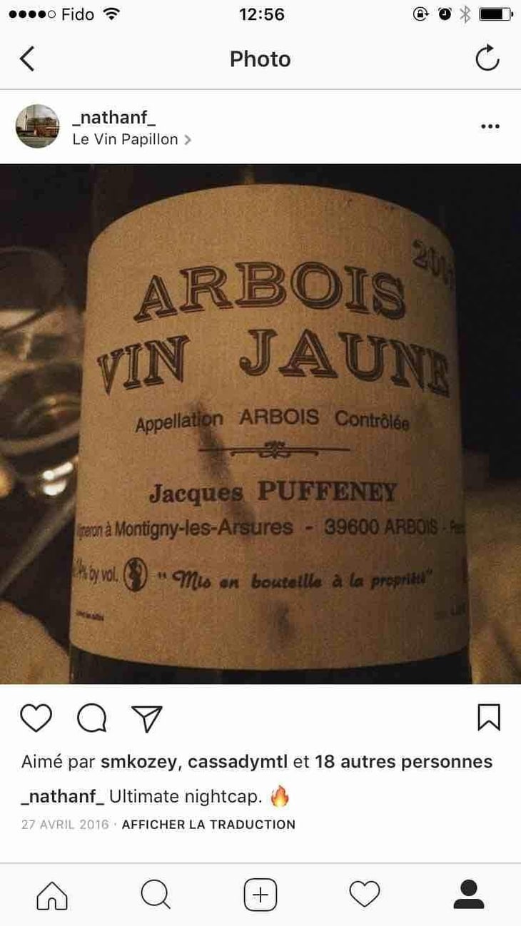 Arbois Vin Jaune - Jacques Puffeney - Jacques Puffeney (retired) 