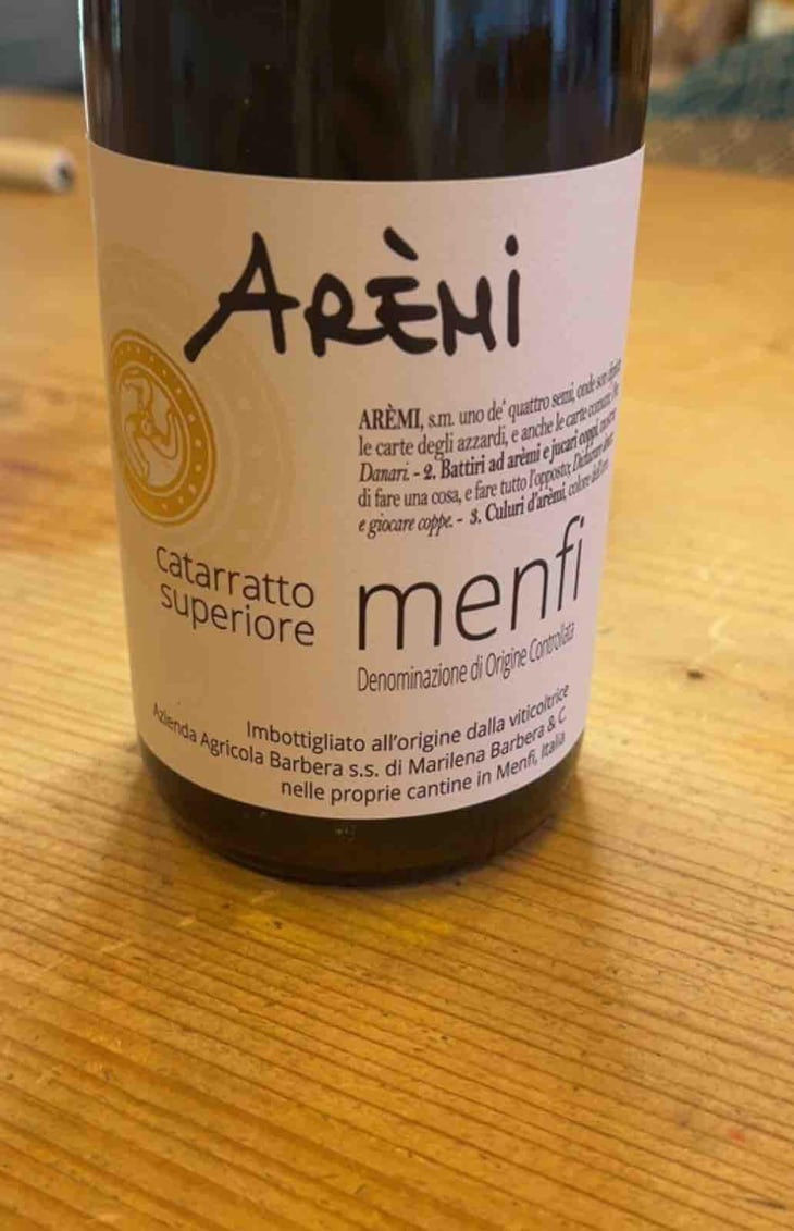 Aremi Catarratto Superiore - Cantine Barbera - Marilena Barbera 