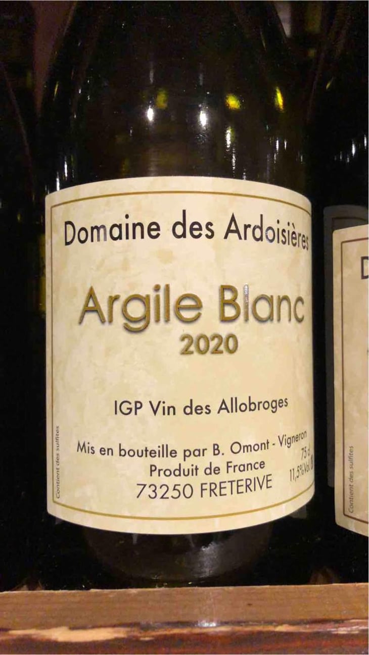 Argile Blanc - Domaine Des Ardoisières - Brice Omont 