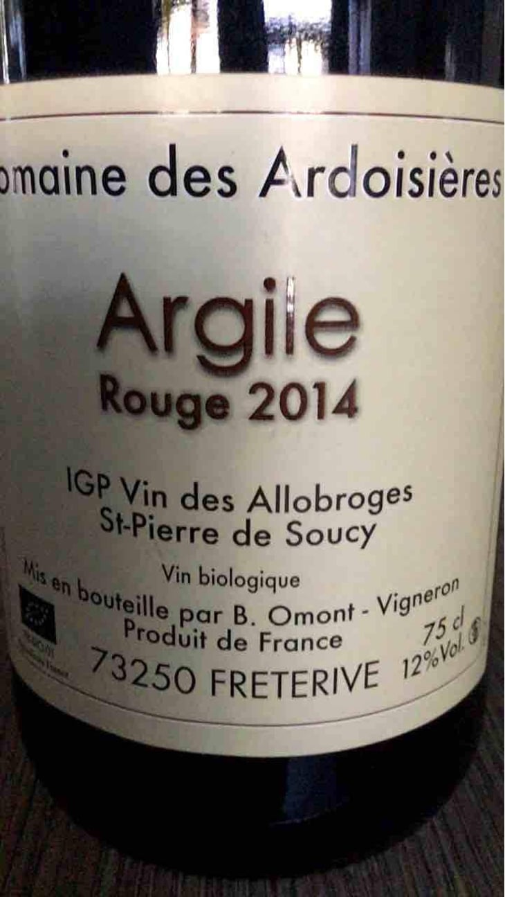 Argile Rouge - Domaine Des Ardoisières - Brice Omont 