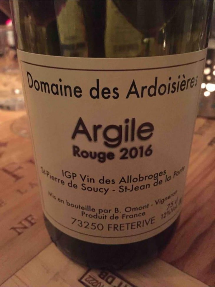 Argile Rouge - Domaine Des Ardoisières - Brice Omont 