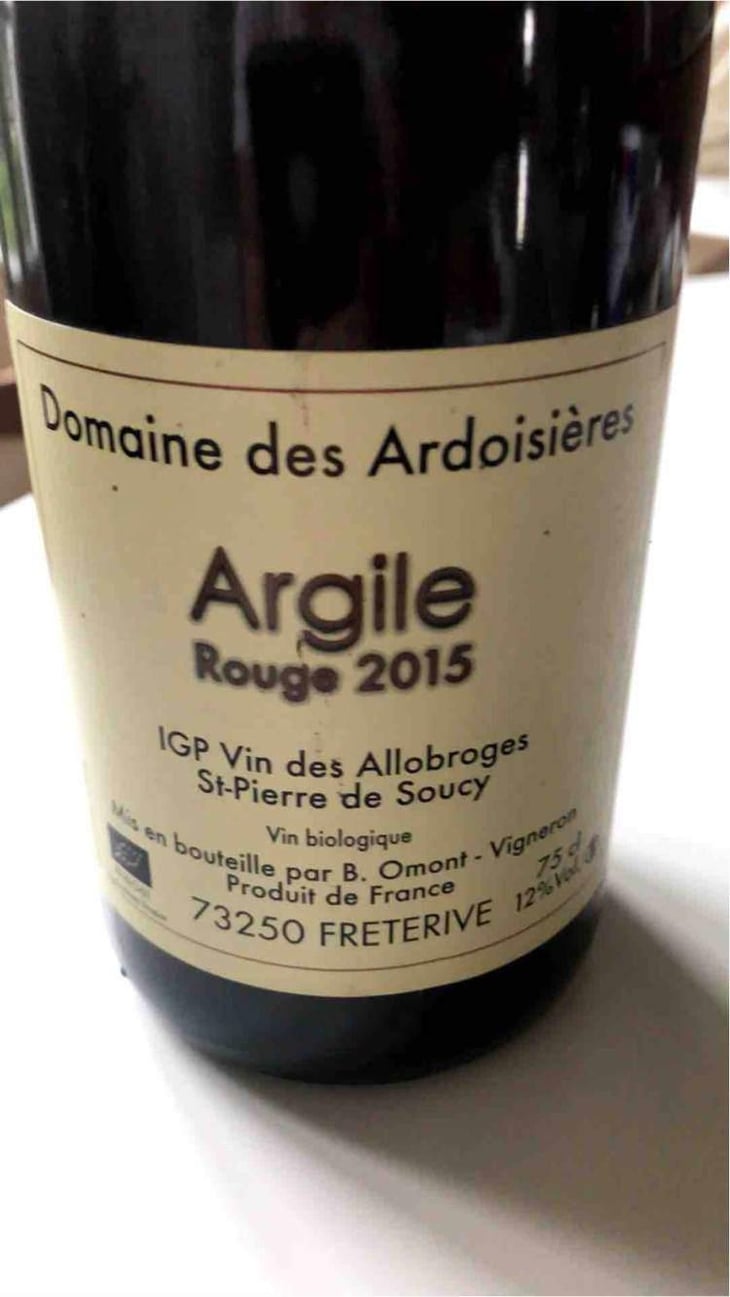 Argile Rouge - Domaine Des Ardoisières - Brice Omont 