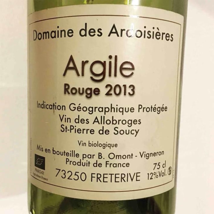 Argile Rouge - Domaine Des Ardoisières - Brice Omont 