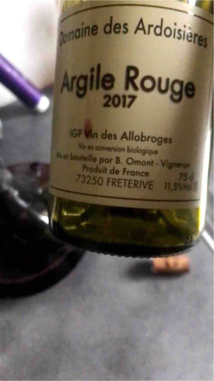 Argile Rouge - Domaine Des Ardoisières - Brice Omont 