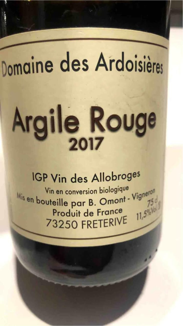 Argile Rouge - Domaine Des Ardoisières - Brice Omont 