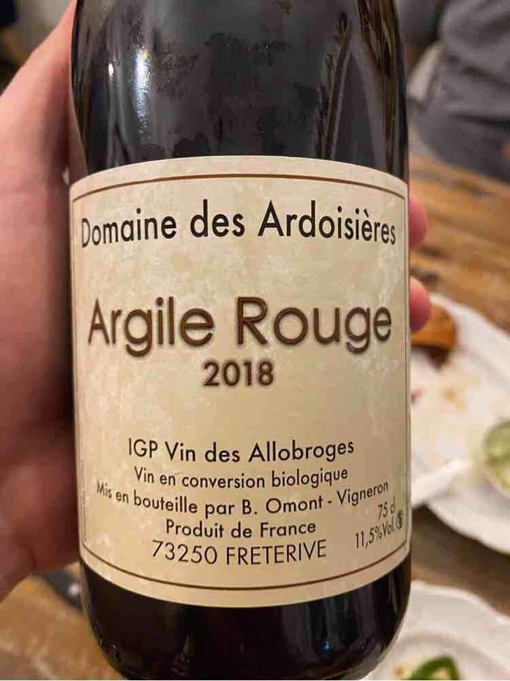 Argile Rouge - Domaine Des Ardoisières - Brice Omont 