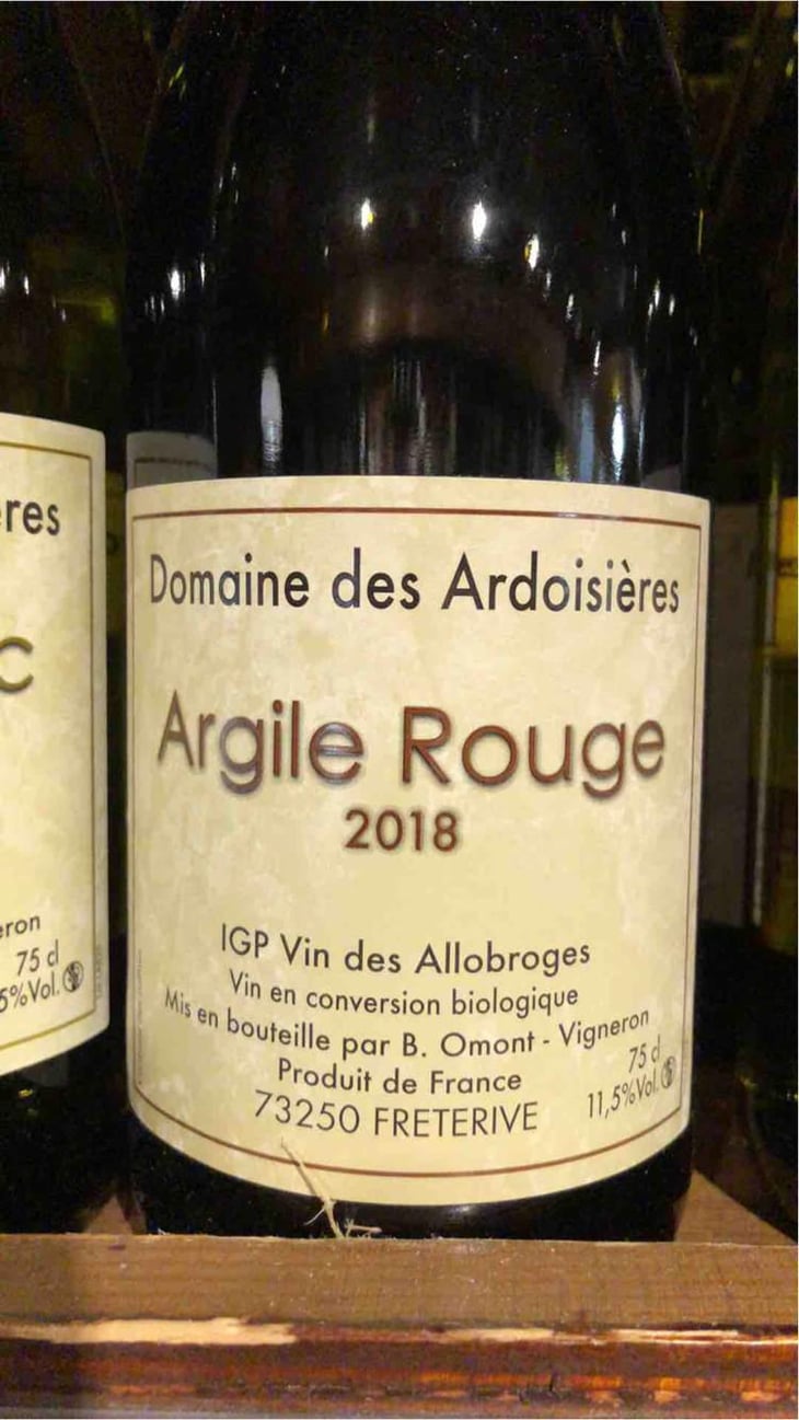 Argile Rouge - Domaine Des Ardoisières - Brice Omont 