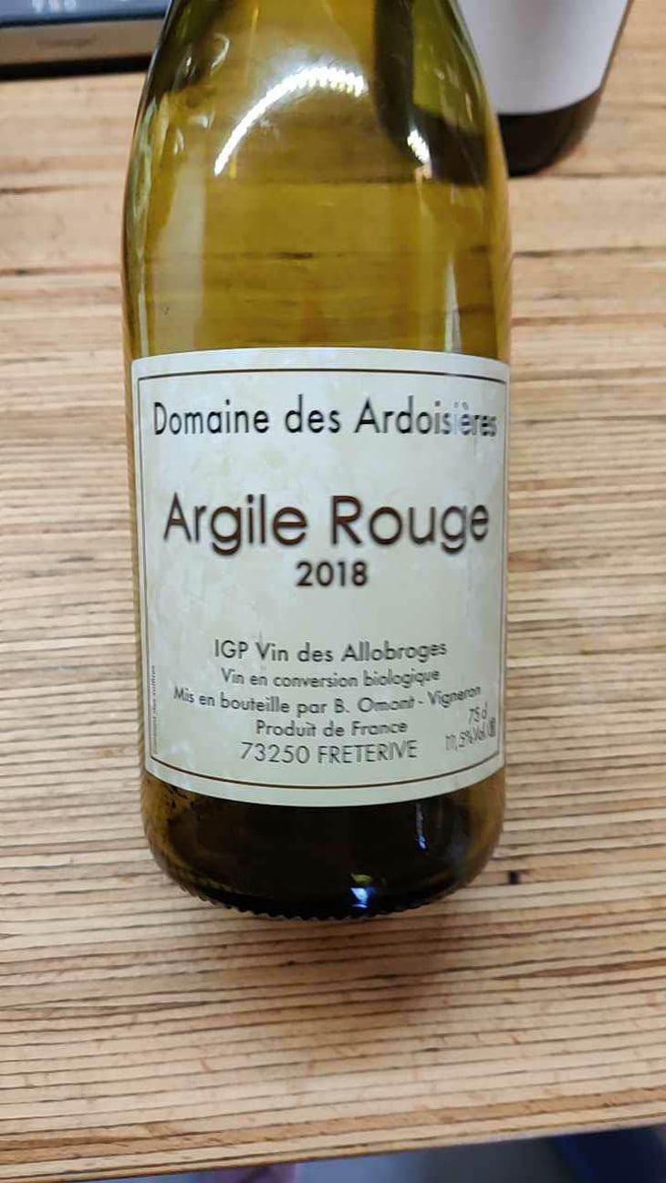 Argile Rouge - Domaine Des Ardoisières - Brice Omont 
