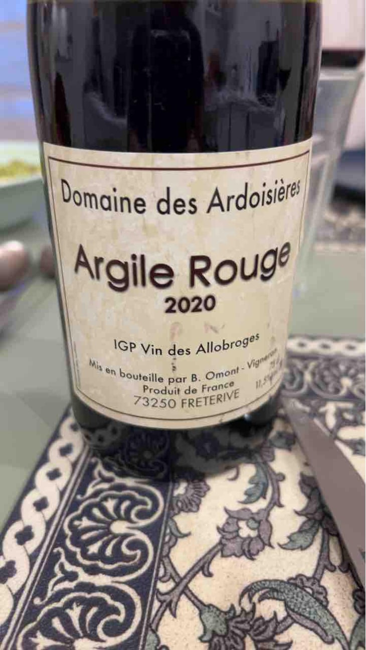 Argile Rouge - Domaine Des Ardoisières - Brice Omont 