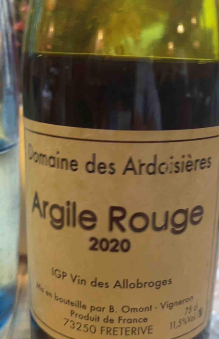 Argile Rouge - Domaine Des Ardoisières - Brice Omont 