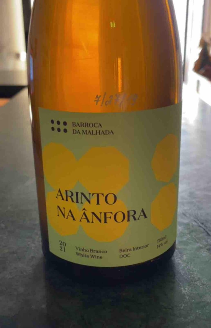 Arinto na ânfora - Barroca da Malhada - Fernando Teixera de Camargo -2021