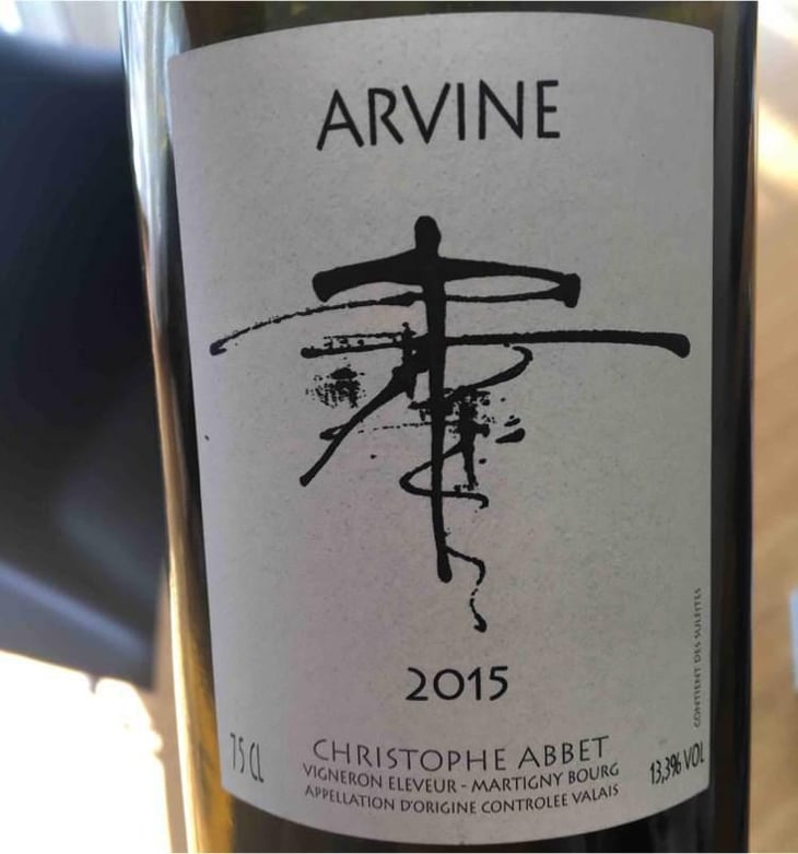 Arvine - Abbet-Vins - Christophe Abbet et Hugo Pozzo di Borgo 