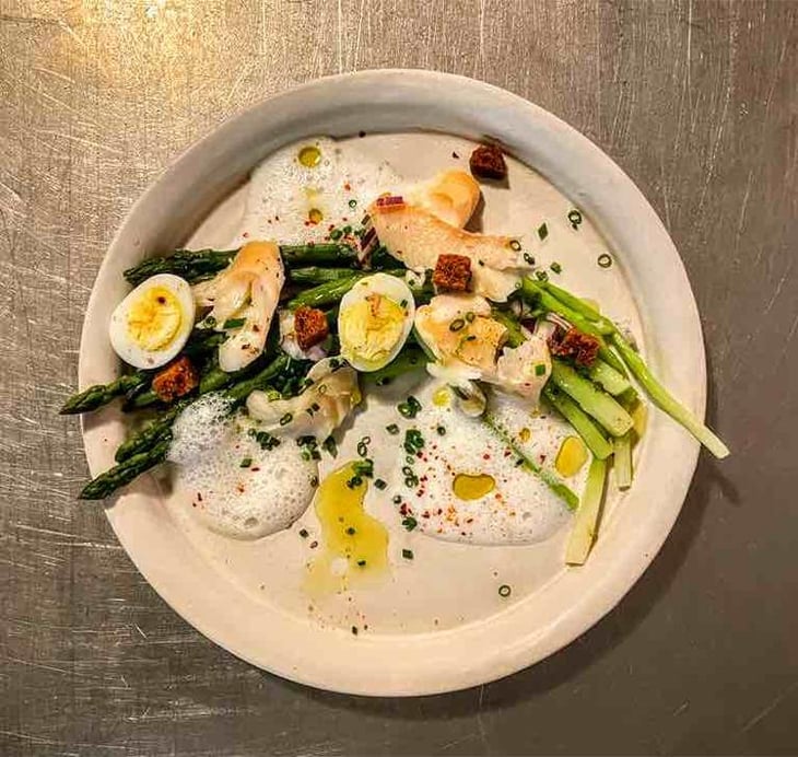 Asperges Vertes, Effeuillé De Haddock Et Croûtons! - Le Beaucé - 608630
