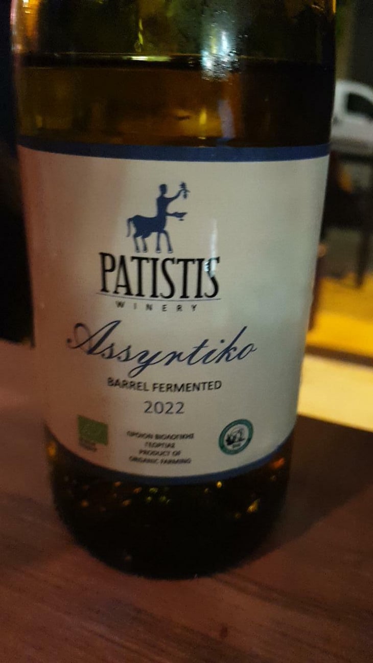 Assyrtiko - Patistis Wines - Andreas Patistis 