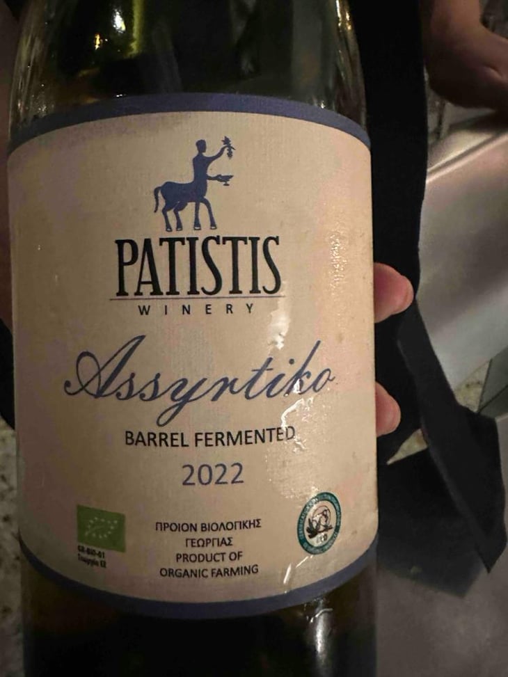 Assyrtiko - Patistis Wines - Andreas Patistis 