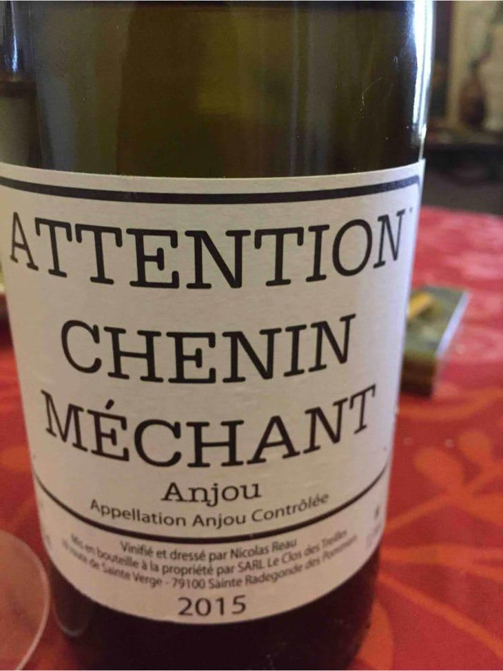 Attention Chenin Méchant - Le Clos des Treilles - Nicolas Reau 