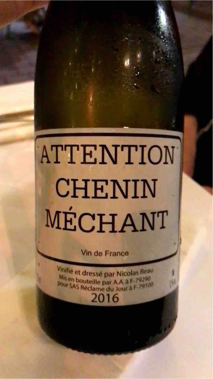 Attention Chenin Méchant - Le Clos des Treilles - Nicolas Reau 