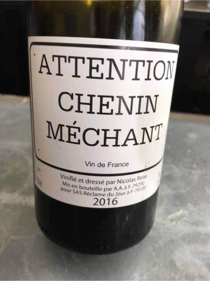 Attention Chenin Méchant - Le Clos des Treilles - Nicolas Reau 