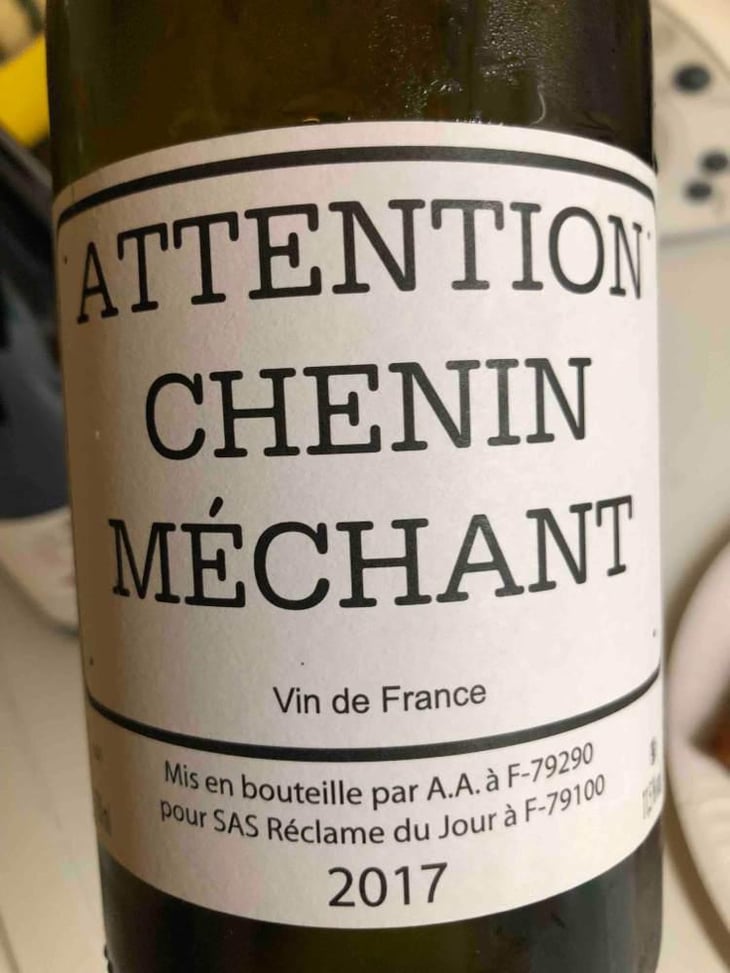 Attention Chenin Méchant - Le Clos des Treilles - Nicolas Reau 
